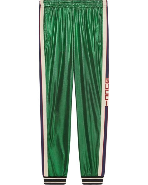 gucci sweatpants green|Gucci joggers price.